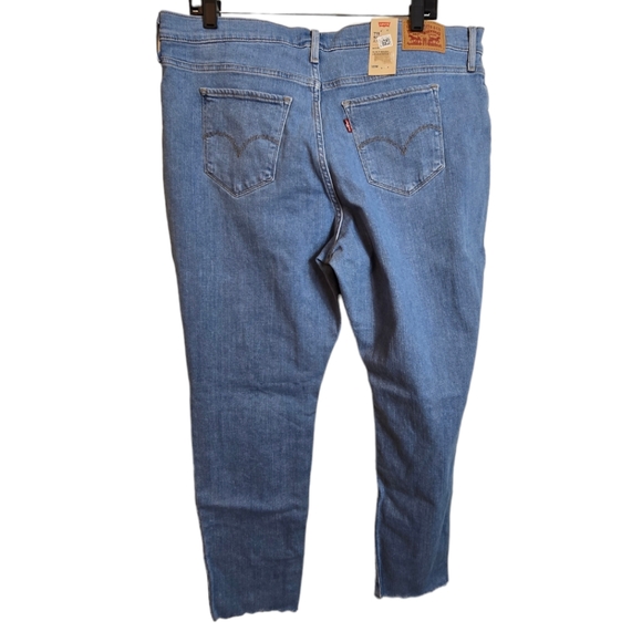 Levis Strauss Womens 711 Skinny Ankle Jeans Mid Rise 18W Plus Blue - Picture 4 of 14